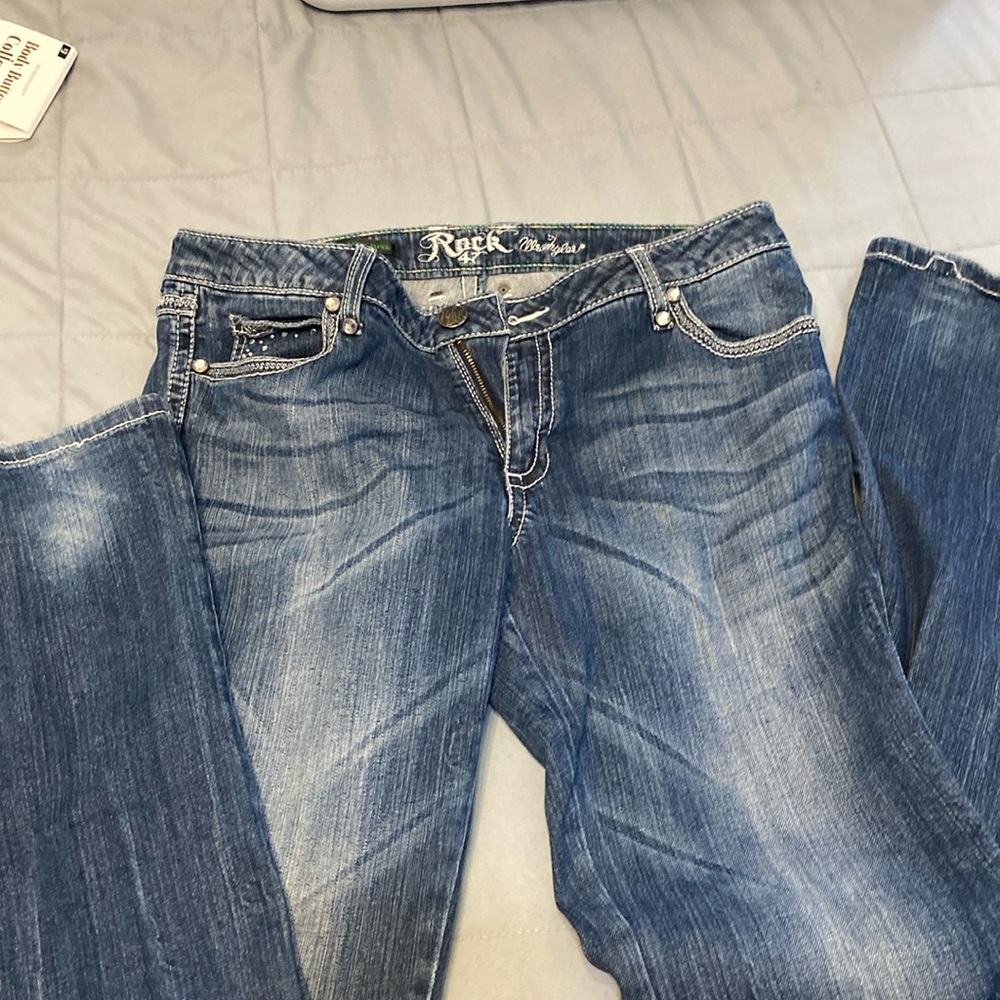 Embellished Rock 47 Jeans 11/12x36